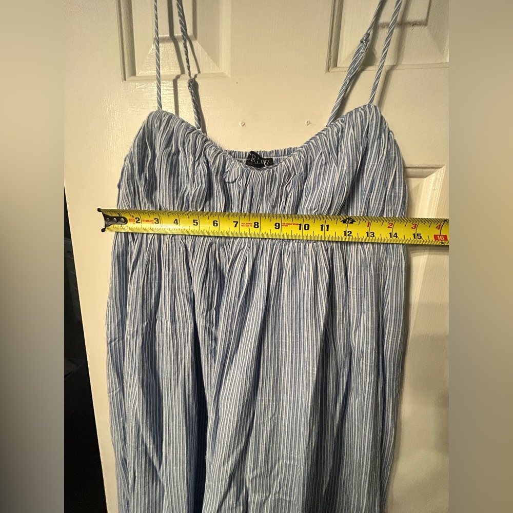 NWT J. Crew Airy gauze empire-waist midi dress in stripe Size Small - Picture 9 of 12